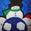 QQ402 Snowmen Candle Mat - Image 2