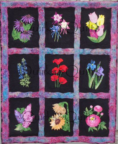 Fab Flowers Full Quilt WM