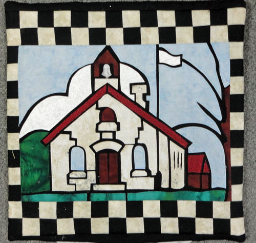 “Valley Views”-Munster Schoolhouse Pillow-Front
